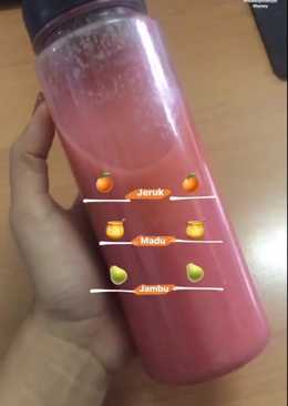 Guava mix orange juice