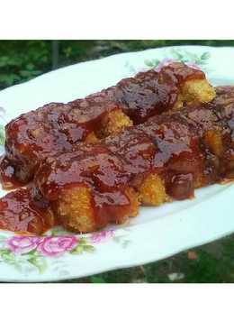 Sosis goreng tepung saus barbeque