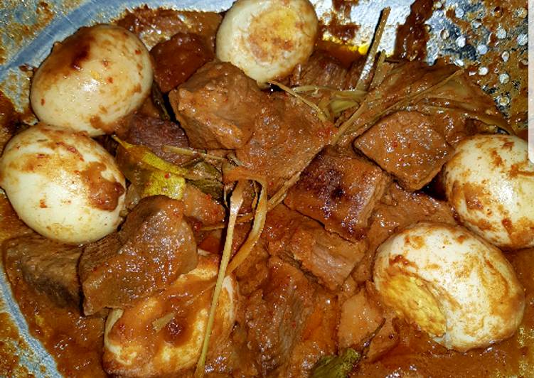 resep lengkap untuk Rendang daging