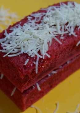 Putu ayu rasa Red Velvet keju