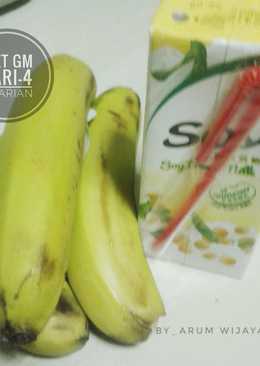 Pisang susu soya (Diet GM-4) 1 harian