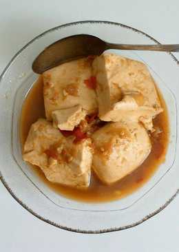 Tahu kecap pedas saus tiram