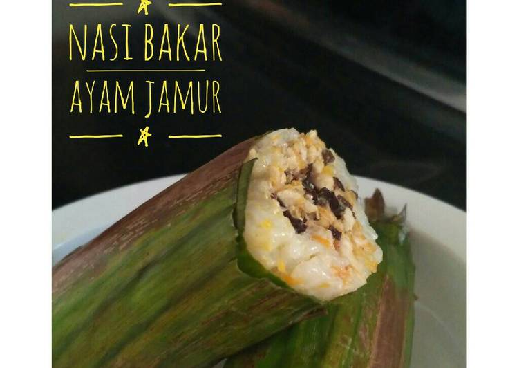 gambar untuk resep Nasi Bakar Ayam Jamur (11m+) #Menu4Bintang