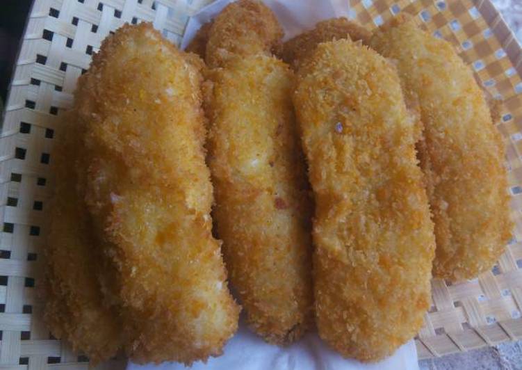 bahan dan cara membuat Pisang goreng pasir