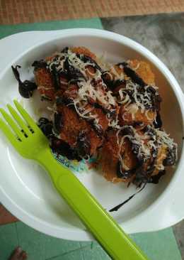 Nugget Mangga toping coklat keju