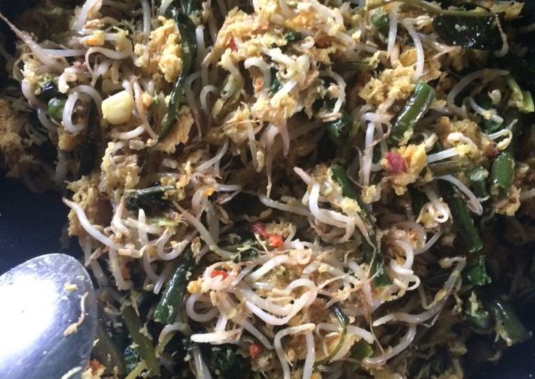 resep makanan Urab #PR_KacangPanjang kangkung toge