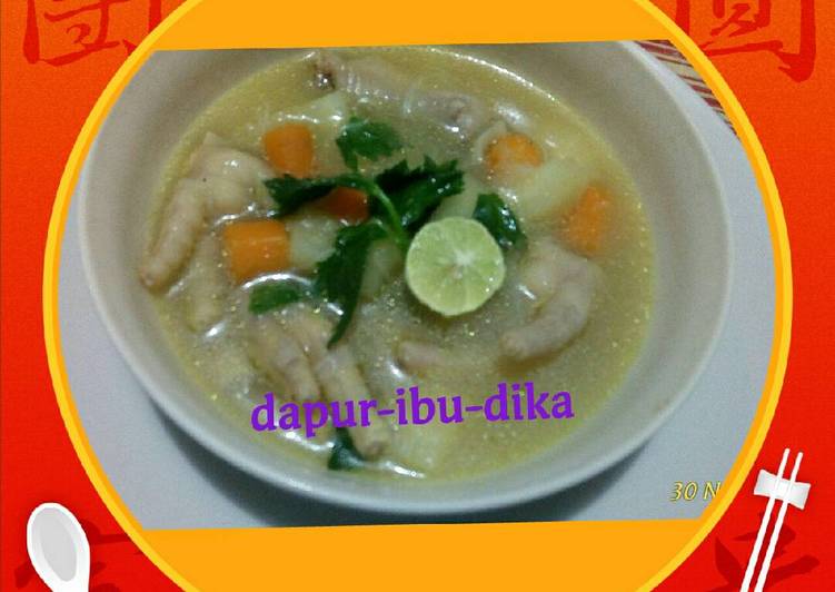 resep masakan Sop singkong ceker