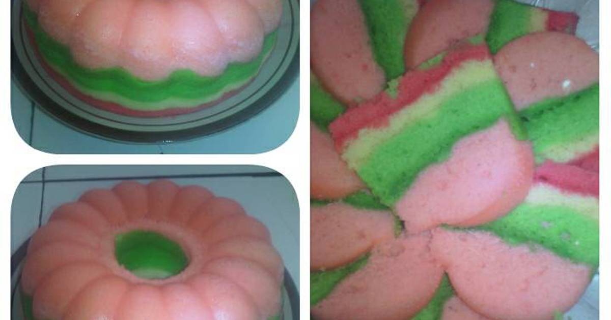 Resep Bolu kukus pelangi + Nutrisari Rice cooker Resep Bolu kukus pelangi + Nutrisari Rice cooker
