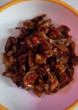 Ayam dan tahu saus teriyaki