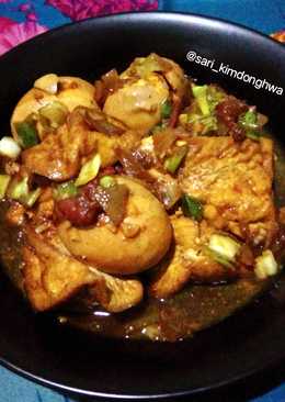 Semur Telur Tahu (bumbu iris)