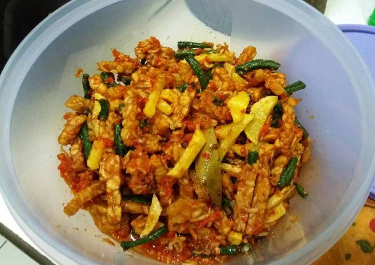 Resep Lauk Anak Kos (Tempe Teri Kentang dan Kacang Panjang Balado) Dari
Randangkalio