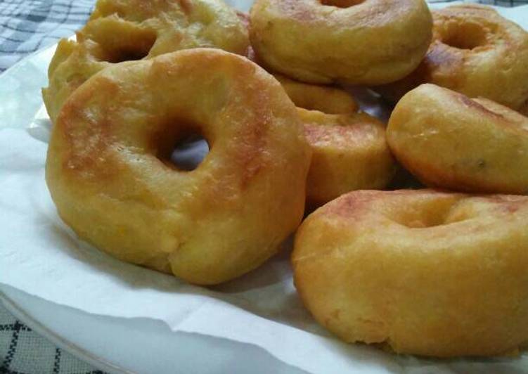 resep Donat ubi lembut dan empuk