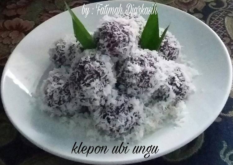 gambar untuk resep makanan Klepon ubi ungu