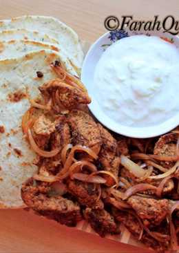 Greek Chicken Gyro with Tzatziki Sauce