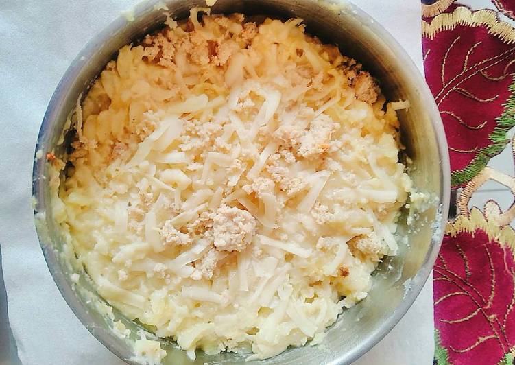 cara membuat Macaroni Schotel Kukus (with white sauce)