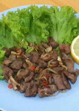 Sapi Panggang Lada Hitam (Diet Mayo)