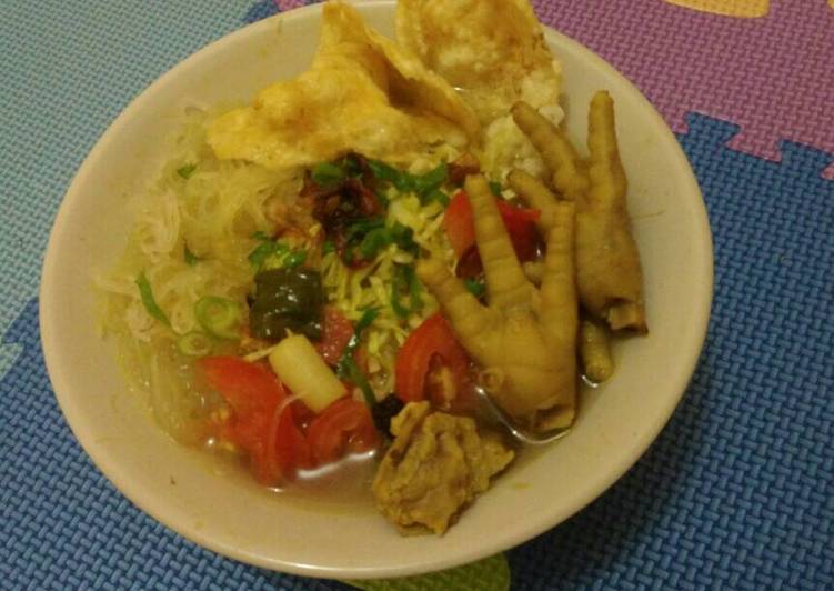 resep masakan Soto Ayam Ceker