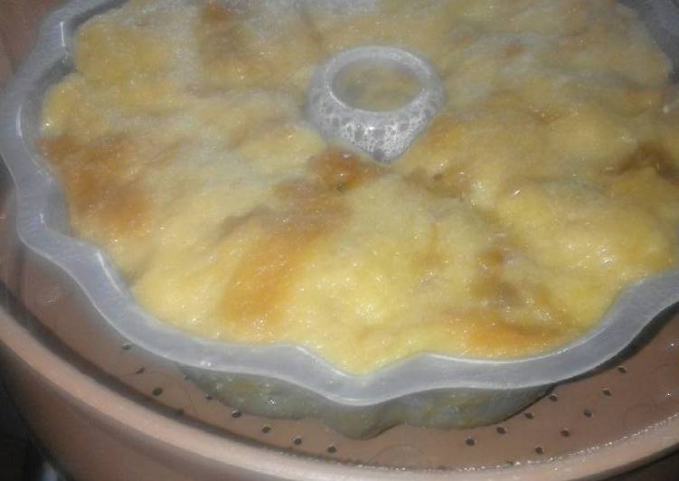 resep lengkap untuk Puding roti (srikaya)