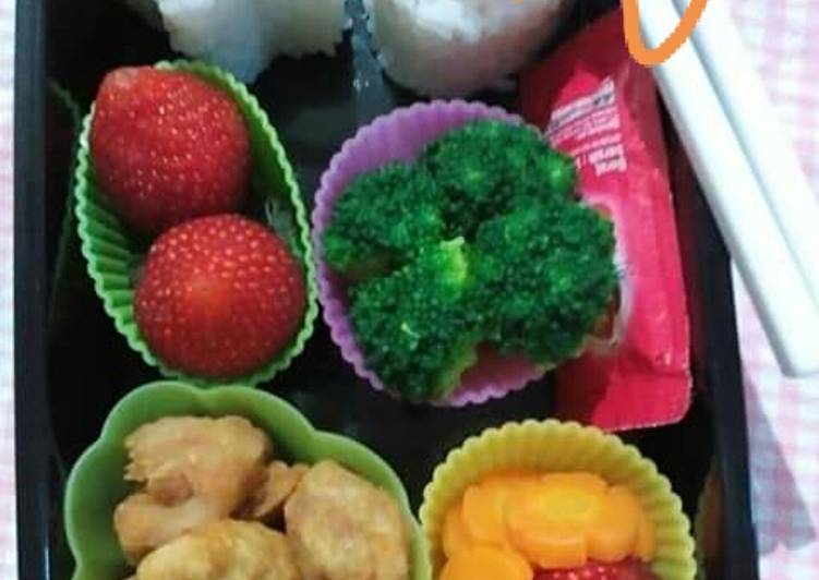 bahan dan cara membuat Bento Sehat si kecil