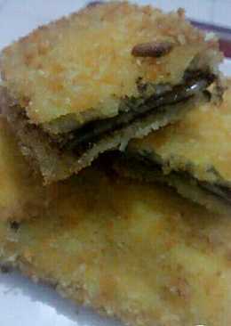 Roti Goreng Sandwich; Coklat Keju