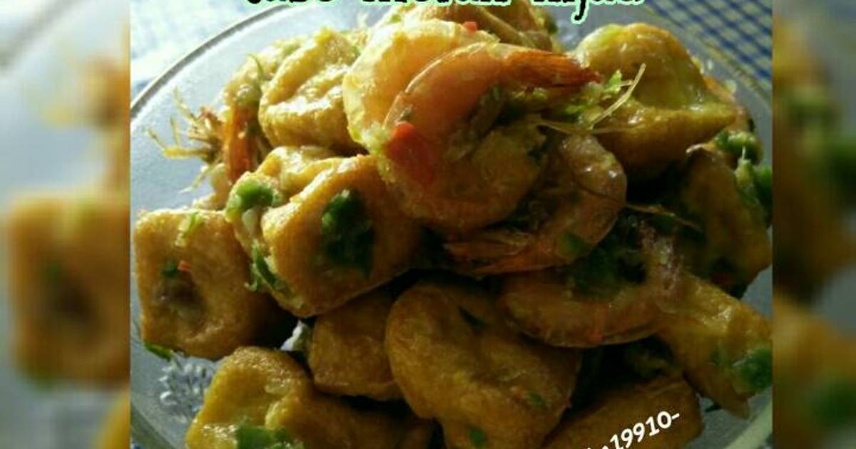 Resep Tumis udang tahu  cabe merah hijau oleh Zah Hidraaz 