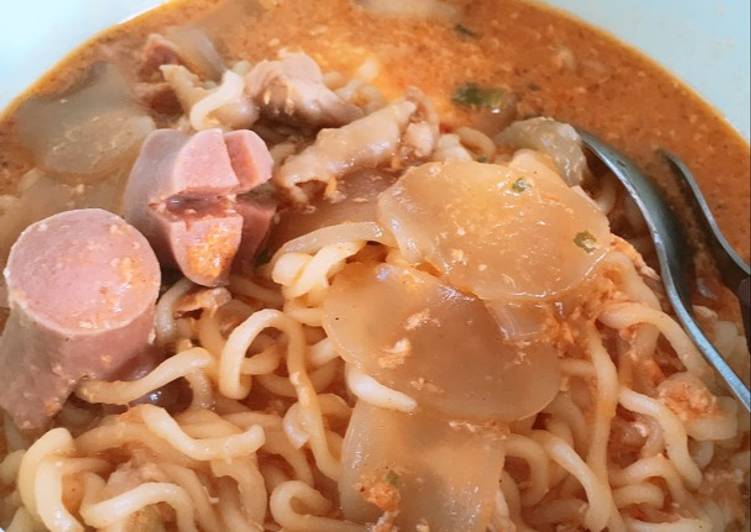 gambar untuk cara membuat Seblak Ramen