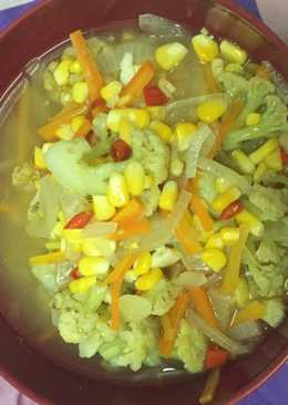 Sayur brokoli jagung wortel