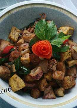 Tumis cumi asin ft.tahu tempe