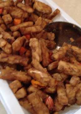 Orek tempe pedas manis