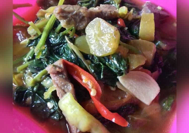 Resep Cha Mix Sayur Daging Karya mutea khanza