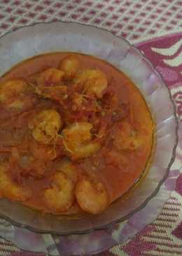 Balado Udang tanpa penyedap