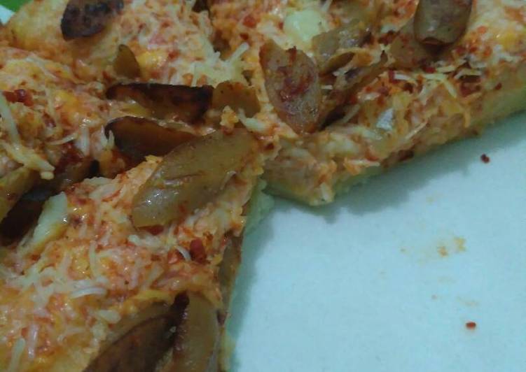 Resep Pizza teflon anak kos Oleh Nur Maulida