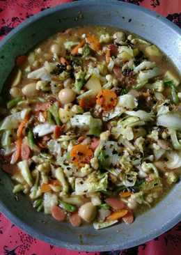 Capcay vegetarian telur puyuh