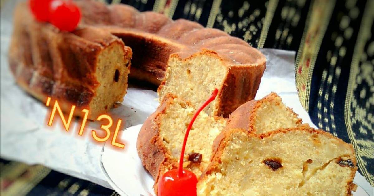 Resep Cake Pisang Keki (Keju Kismis)