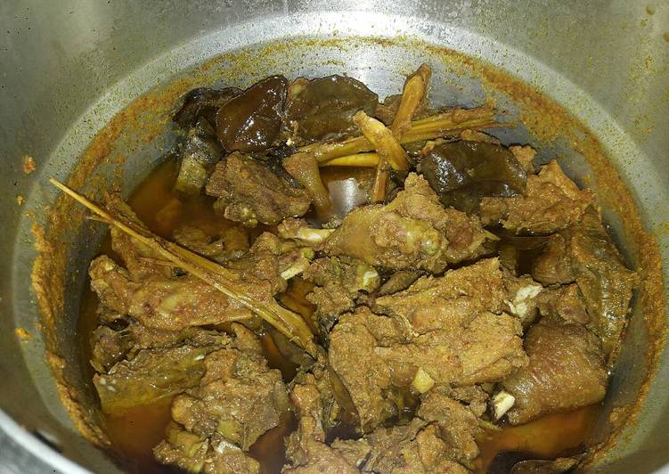 resep lengkap untuk Ungkep ayam bangkok presto