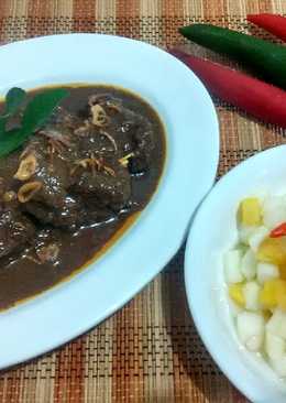 Gulai daging dan acar timun nanas #BikinRamadhanBerkesan