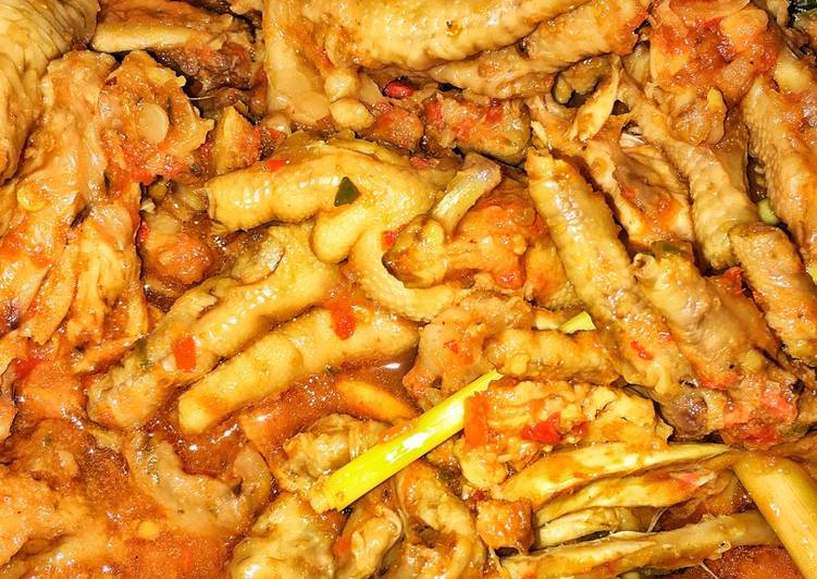 resep makanan Saker (sayap dan ceker) pedas mampus seuhah