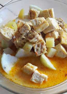 Lontong sayur orem-orem