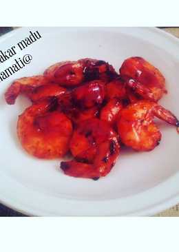 Udang bakar madu teflon