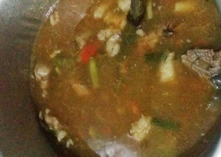 resep makanan Asem-asem daging kambing #KitaBerbagi