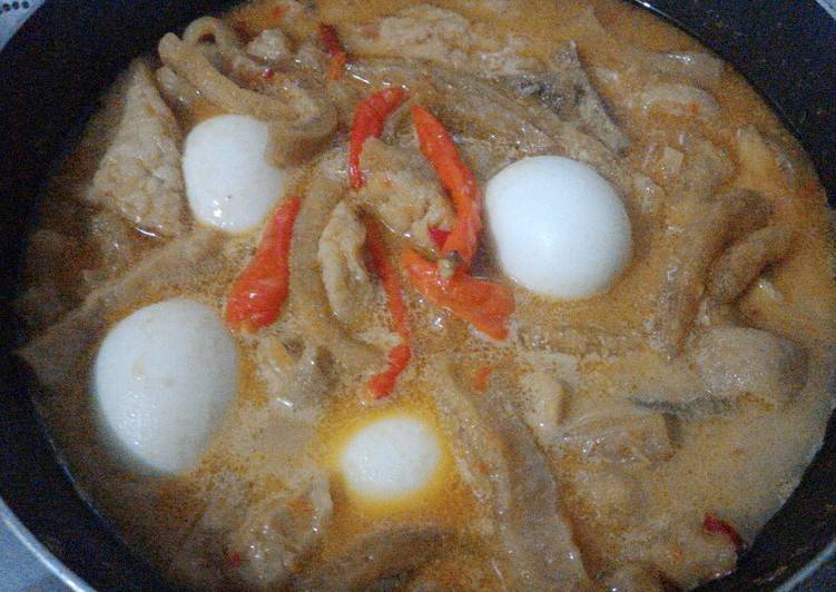 Resep Sambel goreng krecek tahu telur - Nana