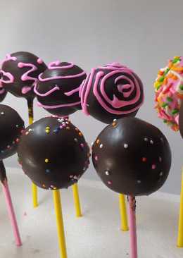 Cake pop (punya sisa brownies atau bolu lainnya)