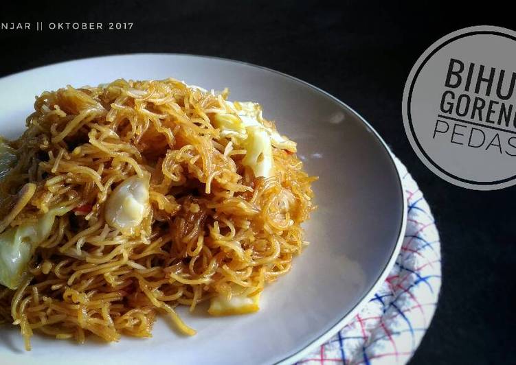 cara membuat Bihun Goreng Pedas