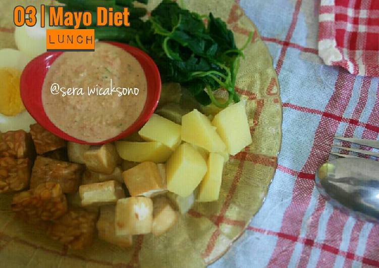 resep makanan Mayo day 3 - lunch | gado-gado