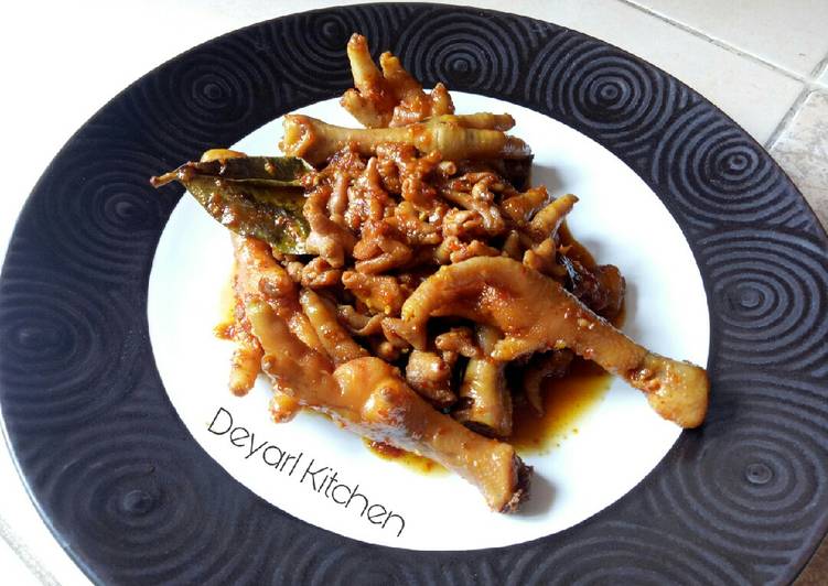 Usus Ceker Ayam Pedas ala Deyarl Kitchen
