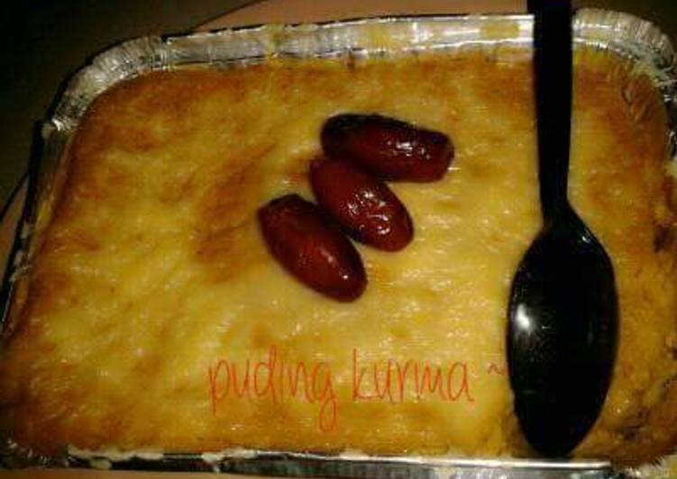 gambar untuk cara membuat Puding kukus kurma