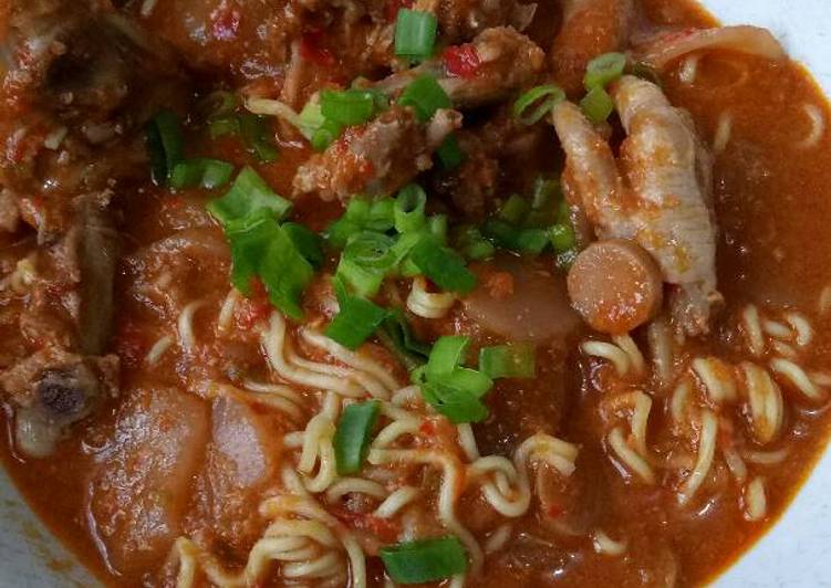 resep lengkap untuk Seblak jeletet homemade