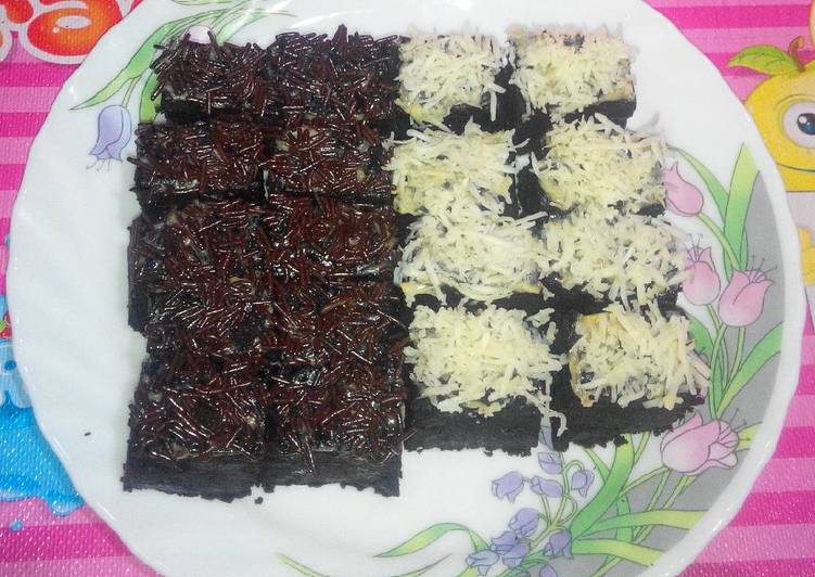 cara membuat Rice Brownies (No Mixer No Oven No DCC)