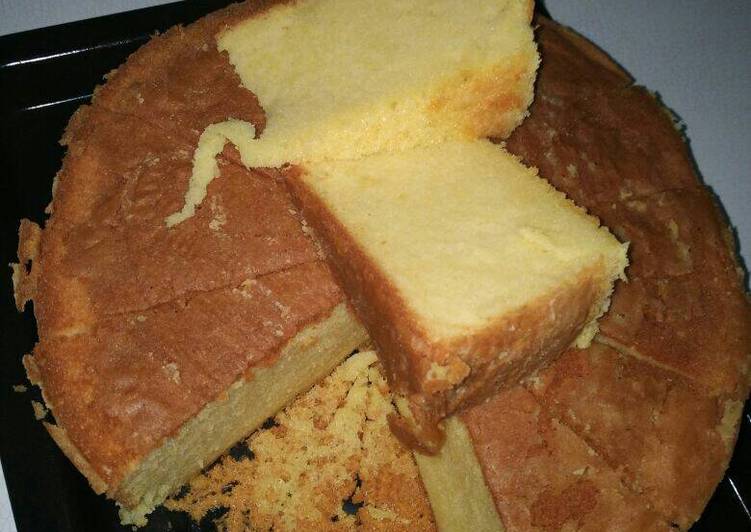 resep Kue Bolu Lembut Banget - Cheese Sponge Cake