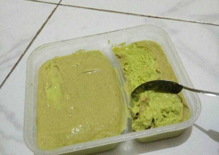 cara membuat Ice Cream avocado / Es krim alpukat